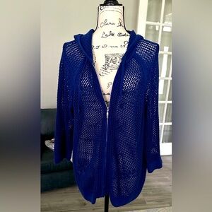 Chico's Blue Jacket Size 2
